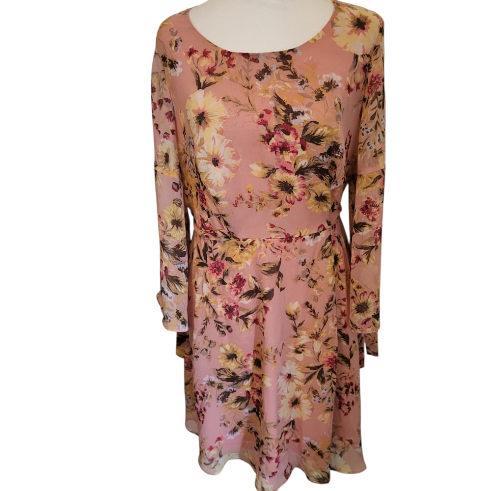 Lauren Conrad Plus Floral Dress sz 0X